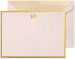 Boxed Correspondence Cards by Crane (Foil Stamped XO Bordered)