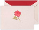 Boxed Thank You Notes by Crane (Engraved Rose)