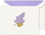 Boxed Thank You Notes by Crane (Engraved Lilac)