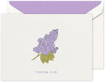 Boxed Thank You Notes by Crane (Engraved Lilac)