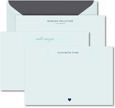 Crane & Co. - Perfectly Personalized Flat Cards (Beach Glass Card)
