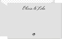 Crane & Co. - Perfectly Personalized Flat Cards (Light Grey Horizontal Card - 2022)