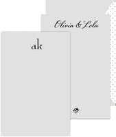 Crane & Co. - Perfectly Personalized Flat Cards (Light Grey Vertical Card - 2022)