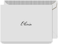 Crane & Co. - Perfectly Personalized Folded Cards (Light Grey Card - 2022)
