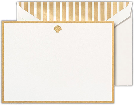 Boxed Correspondence Cards by Crane (Engraved Shell) Boxed Correspondence Cards by Crane (Engraved Shell)