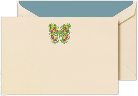 Boxed Correspondence Cards by Crane (Engraved Floral Butterfly) Boxed Correspondence Cards by Crane (Engraved Floral Butterfly)