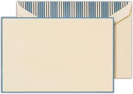 Boxed Correspondence Cards by Crane (French Blue Bordered Ecru) Boxed Correspondence Cards by Crane (French Blue Bordered Ecru)