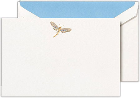 Boxed Correspondence Cards by Crane (Engraved Dragonfly) Boxed Correspondence Cards by Crane (Engraved Dragonfly)