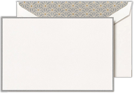 Boxed Correspondence Cards by Crane (Charcoal Bordered Pearl White) Boxed Correspondence Cards by Crane (Charcoal Bordered Pearl White)