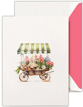 Boxed Folded Notes by Crane (Flower Cart)