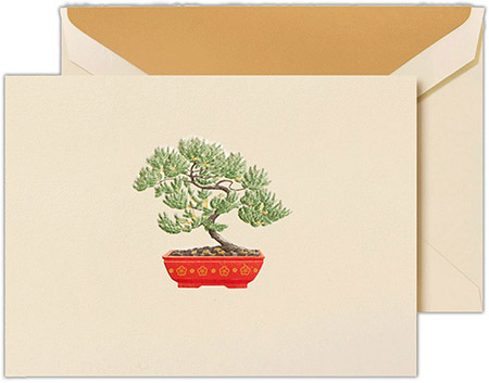 Boxed Folded Notes by Crane (Potted Bonsai Tree) Boxed Folded Notes by Crane (Potted Bonsai Tree)