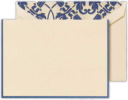 Boxed Folded Notes by Crane (Regent Blue Bordered Regency) Boxed Folded Notes by Crane (Regent Blue Bordered Regency)