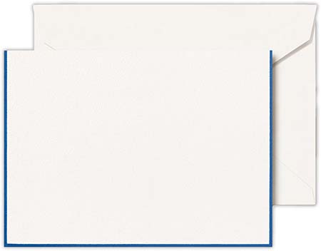 Boxed Folded Notes by Crane (Regent Blue Bordered Pearl White) Boxed Folded Notes by Crane (Regent Blue Bordered Pearl White)