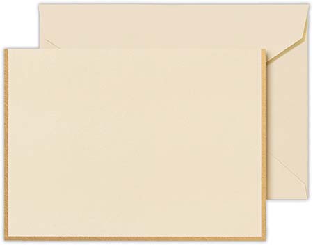 Boxed Folded Notes by Crane (Engraved Gold Bordered Ecru) Boxed Folded Notes by Crane (Engraved Gold Bordered Ecru)