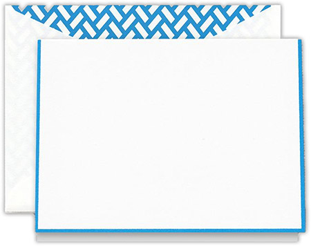 Boxed Folded Notes by Crane (Neon Blue Bordered) Boxed Folded Notes by Crane (Neon Blue Bordered)