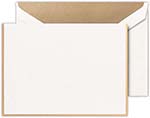 Boxed Folded Notes by Crane (Engraved Gold Pearl White Bordered)