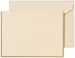 Boxed Folded Notes by Crane (Engraved Gold Bordered Ecru)