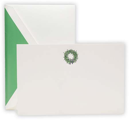 Boxed Correspondence Cards by Crane (Engraved Eucalyptus Wreath) Boxed Correspondence Cards by Crane (Engraved Eucalyptus Wreath)