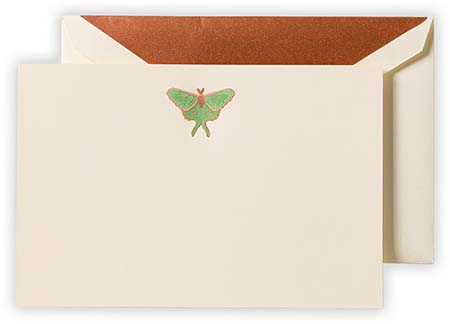 Boxed Correspondence Cards by Crane (Engraved Lunar Moth) Boxed Correspondence Cards by Crane (Engraved Lunar Moth)