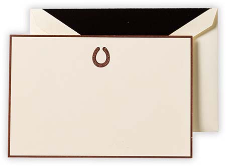 Boxed Correspondence Cards by Crane (Engraved Horseshoe) Boxed Correspondence Cards by Crane (Engraved Horseshoe)