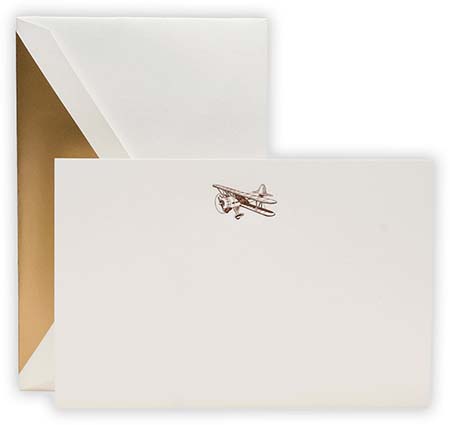 Boxed Correspondence Cards by Crane (Engraved Biplane) Boxed Correspondence Cards by Crane (Engraved Biplane)