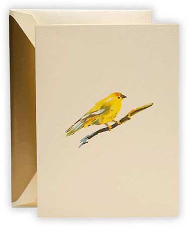 Boxed Folded Notes by Crane (Brushstroke Canary) Boxed Folded Notes by Crane (Brushstroke Canary)