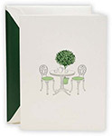 Boxed Folded Notes by Crane (Engraved Garden Bistro)
