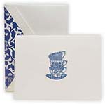 Boxed Folded Notes by Crane (Engraved Tea Cups)