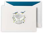 Boxed Folded Notes by Crane (Engraved Birdbath)