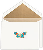 Boxed Stationery Sets by Crane - Engraved Butterfly Note