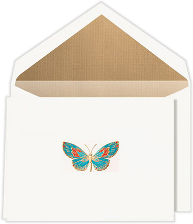 Boxed Stationery Sets by Crane - Engraved Butterfly Note