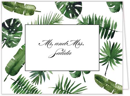 Stationery/Thank You Notes by Design by Laney - Tropical Leaf Stationery/Thank You Notes by Design by Laney - Tropical Leaf