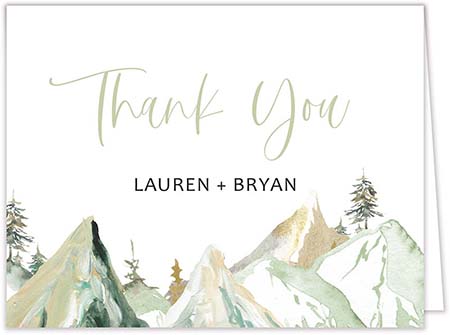 Stationery/Thank You Notes by Design by Laney - Mountaintop Stationery/Thank You Notes by Design by Laney - Mountaintop