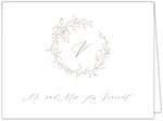 Stationery/Thank You Notes by Design by Laney - Monogram Wreath