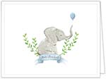 Stationery/Thank You Notes by Design by Laney - Baby Elephant Blue