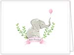 Stationery/Thank You Notes by Design by Laney - Baby Elephant Pink