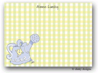 Dinky Designs Flat Note Stationery - Watering Can Dinky Designs Flat Note Stationery - Watering Can