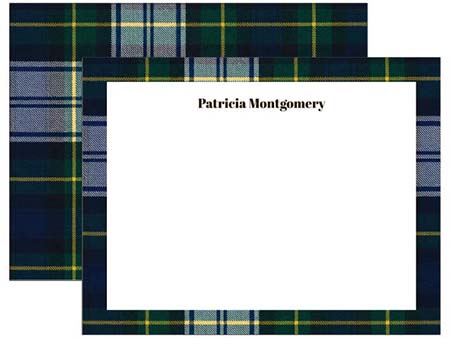 Stationery/Thank You Notes by Donovan Designs - Dress Gordon Plaid (Flat)