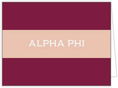 Sorority Stationery/Thank You Notes by Donovan Designs (Alpha Phi)