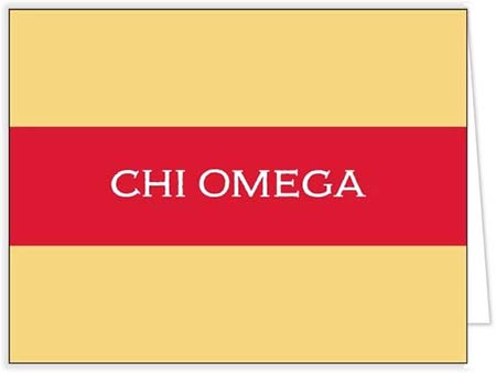 Sorority Stationery/Thank You Notes by Donovan Designs (Chi Omega)