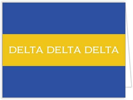 Sorority Stationery/Thank You Notes by Donovan Designs (Delta Delta Delta)