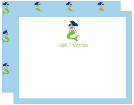 Stationery/Thank You Notes by Donovan Designs - Mermaid (Flat)