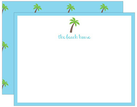 Stationery/Thank You Notes by Donovan Designs - Palm Tree (Flat)