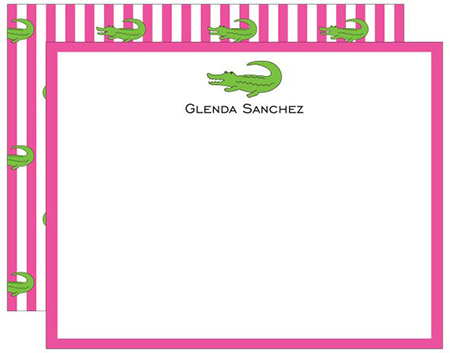 Stationery/Thank You Notes by Donovan Designs - Alligator (Flat)