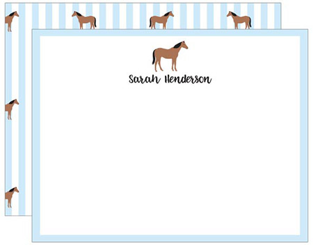 Stationery/Thank You Notes by Donovan Designs - Horse (Flat)