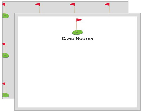 Stationery/Thank You Notes by Donovan Designs - Golf (Flat)