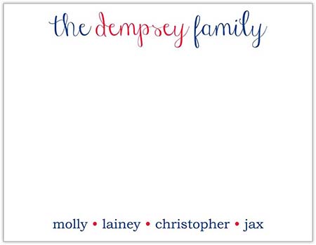 Stationery/Thank You Notes by Donovan Designs - Demsey (Flat - 1 Sided)