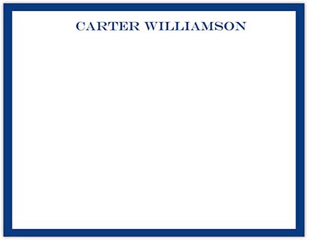 Stationery/Thank You Notes by Donovan Designs - Carter (Flat - 1 Sided)