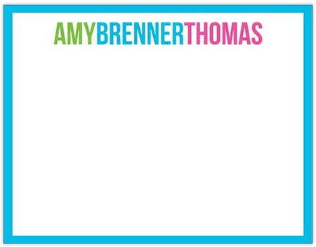 Stationery/Thank You Notes by Donovan Designs - Amy (Flat - 1 Sided)