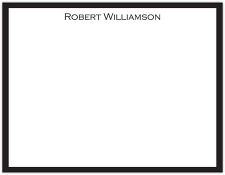 Stationery/Thank You Notes by Donovan Designs - Robert (Flat - 1 Sided)